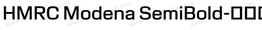 HMRC Modena SemiBold字体转换